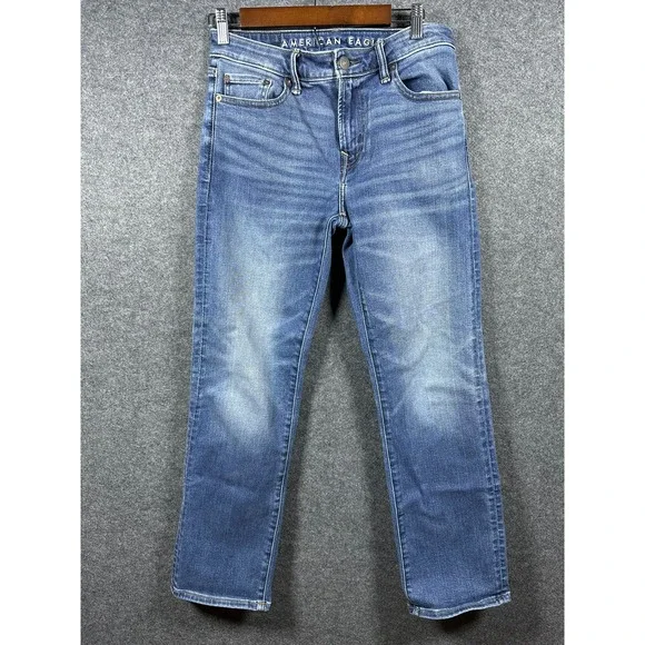 American Eagle Airflex+ Mens 29x30 Blue Medium Wash Stretch Denim Jeans - Picture 2 of 10